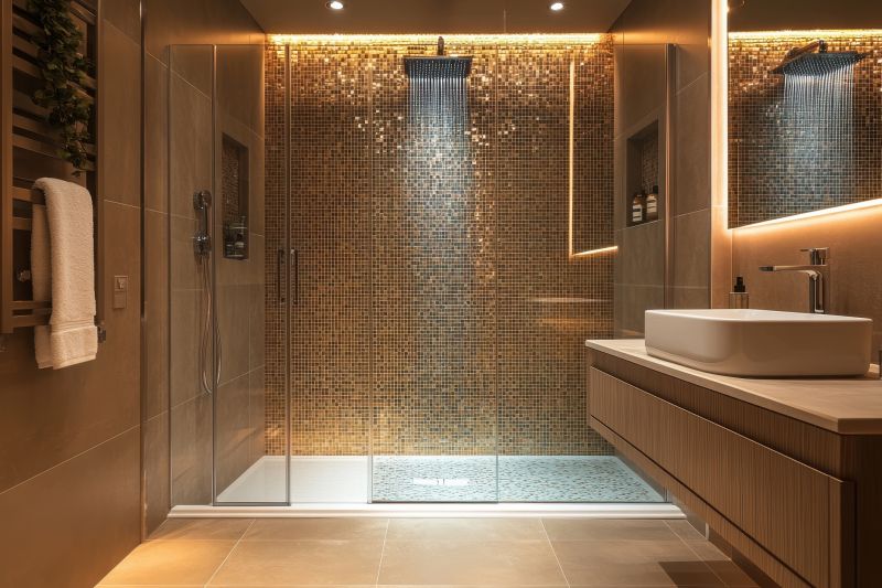 Elegant Tiled Shower Area